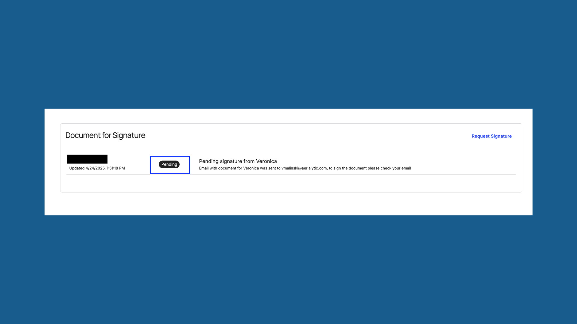 Example of Pending Document in Document for Signature Section.png